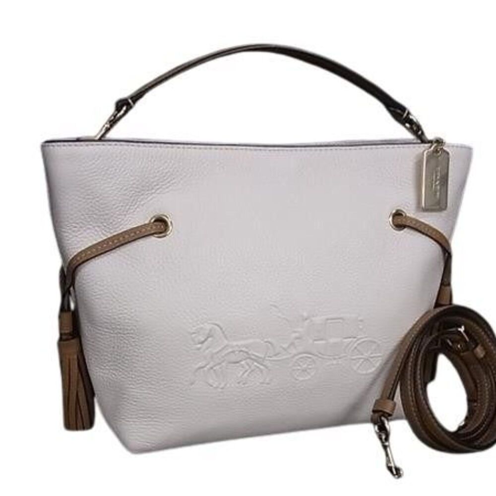 COACH Coach Handbag Andy CA164 Chalk Leather Women's Shoulder Bag